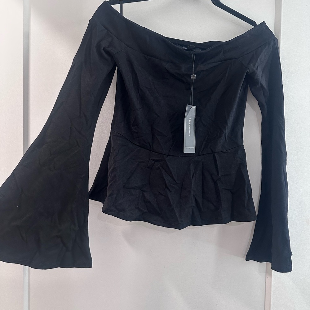 BCBGMaxAzria Elegant Black Top